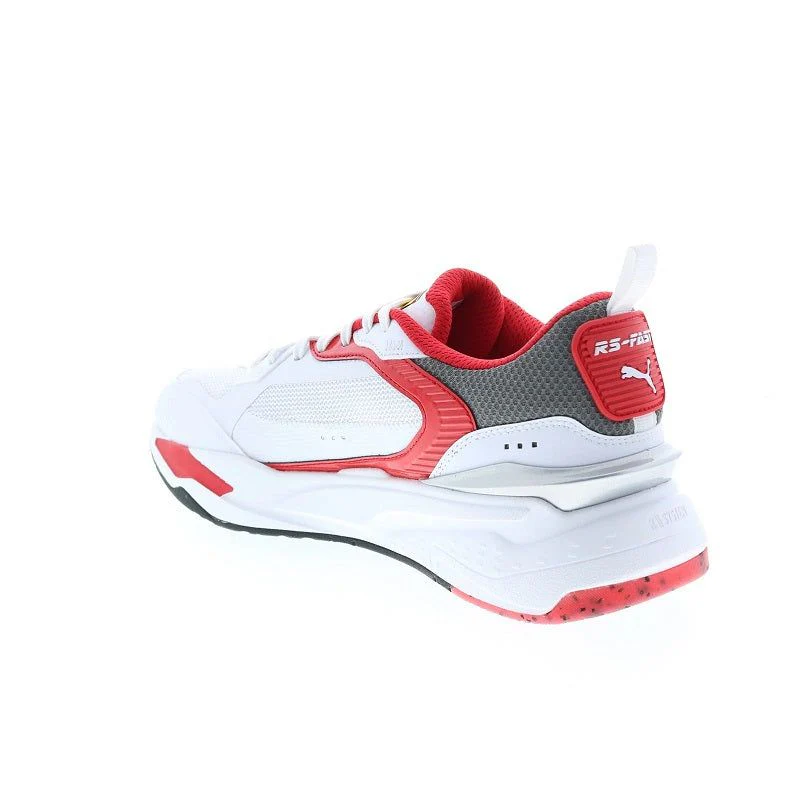 Puma Men's Ferrai RS Fast Shoes - White / Rosso Corsa Red / Smoked Pearl - Image 4