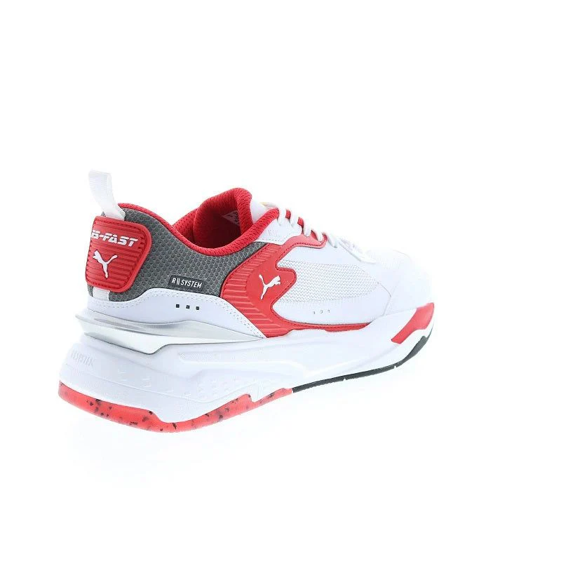 Puma Men's Ferrai RS Fast Shoes - White / Rosso Corsa Red / Smoked Pearl - Image 5