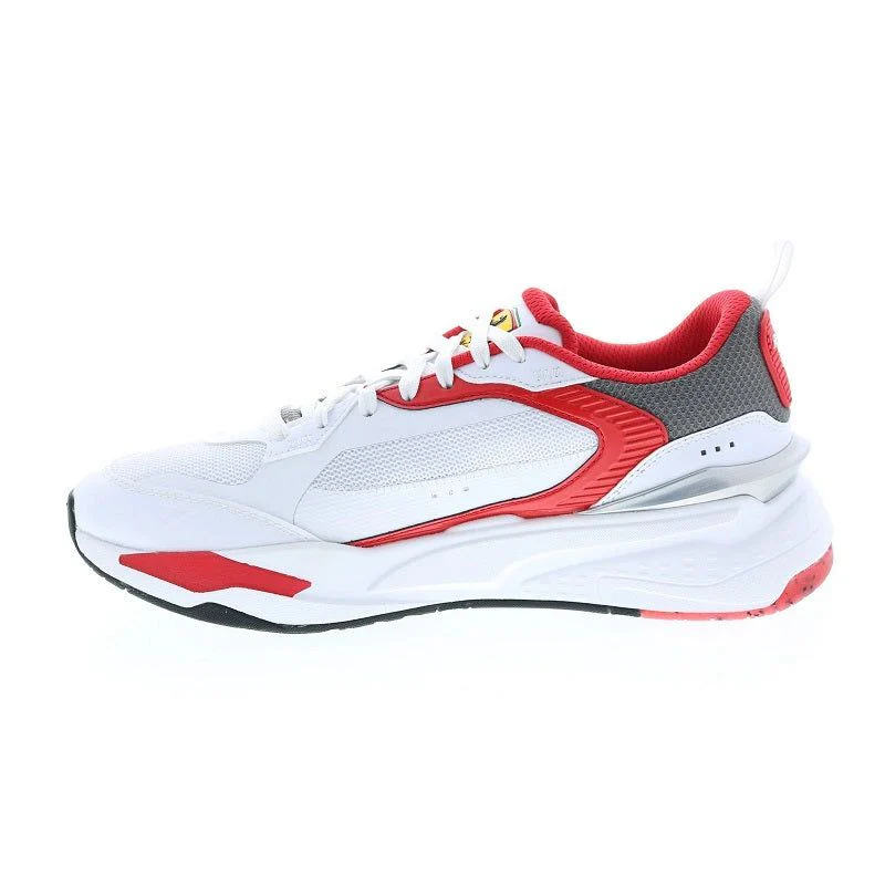 Puma Men's Ferrai RS Fast Shoes - White / Rosso Corsa Red / Smoked Pearl - Image 6