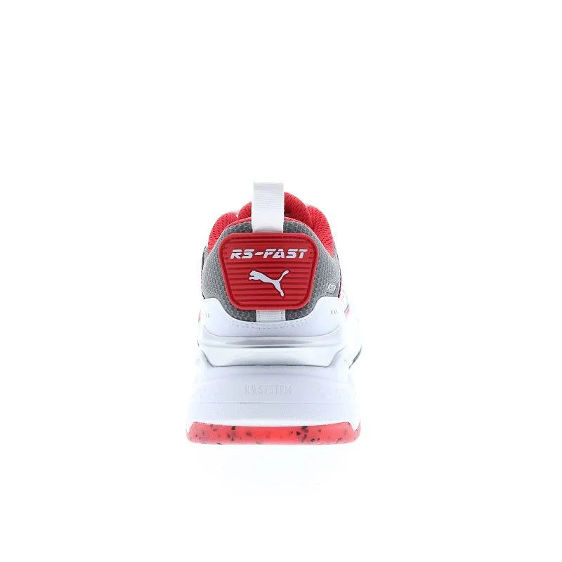 Puma Men's Ferrai RS Fast Shoes - White / Rosso Corsa Red / Smoked Pearl - Image 7