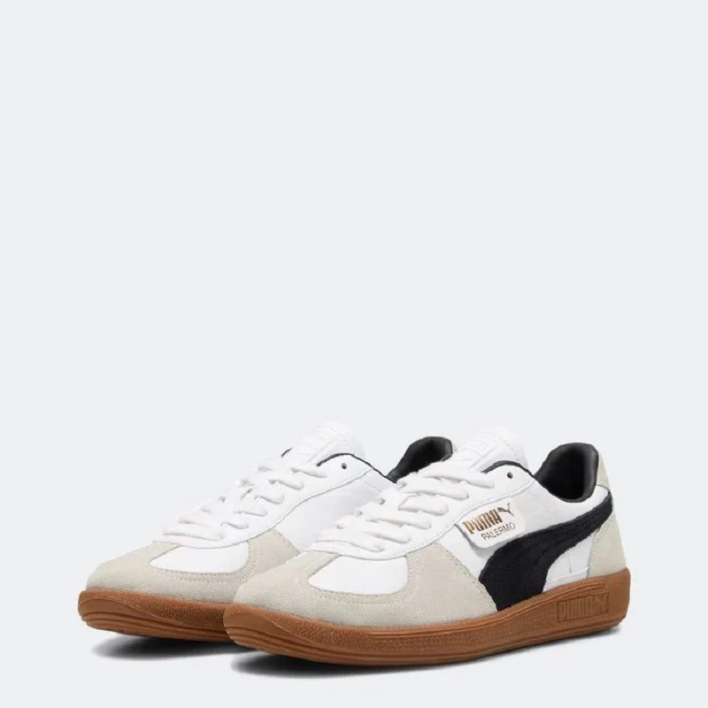 Puma Men's Palermo Leather Shoes - White Vapor / Grey Gum - Image 2