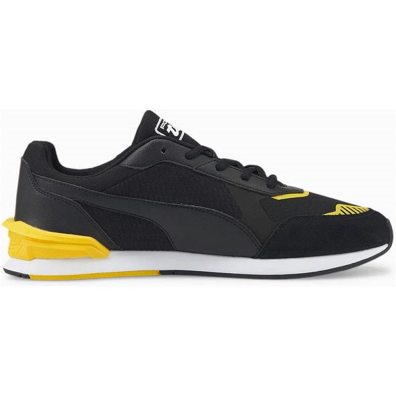 Puma Men's Porsche Legacy Low Racer Shoes - Black / Yellow - Image 4
