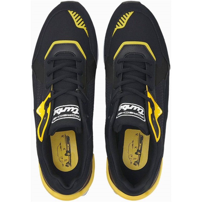 Puma Men's Porsche Legacy Low Racer Shoes - Black / Yellow - Image 5