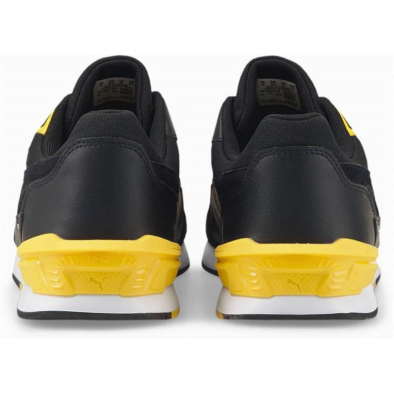 Puma Men's Porsche Legacy Low Racer Shoes - Black / Yellow - Image 6