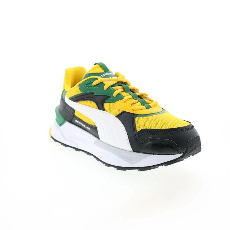 Puma Men's Porsche Legacy Mirage Sport Asphalt Shoes - Yellow / Green / White / Black - Image 6