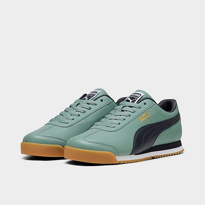 Puma Men's Roma 24 Shoes - Green Moon / New Navy - Image 2