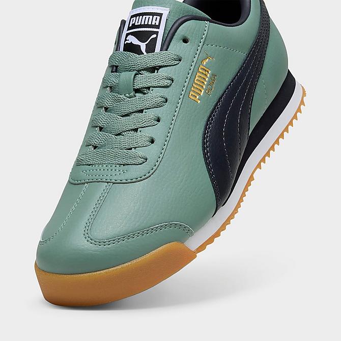 Puma Men's Roma 24 Shoes - Green Moon / New Navy - Image 3