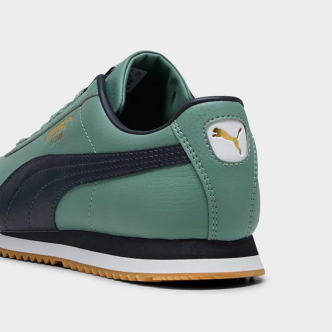 Puma Men's Roma 24 Shoes - Green Moon / New Navy - Image 4