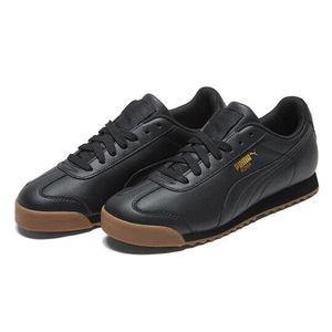 Puma Men's Roma Classic Shoes - Black / Gum - Image 2