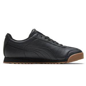 Puma Men's Roma Classic Shoes - Black / Gum - Image 4