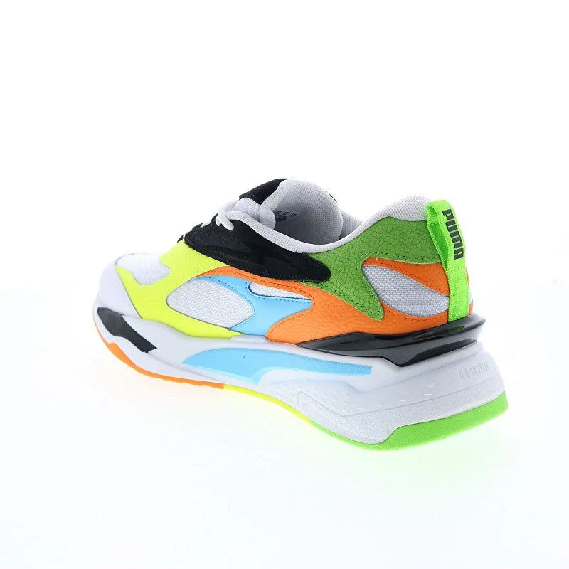 Puma Men's RS Fast Tropics Shoes - White / Black / Blue / Green / Yellow - Image 5