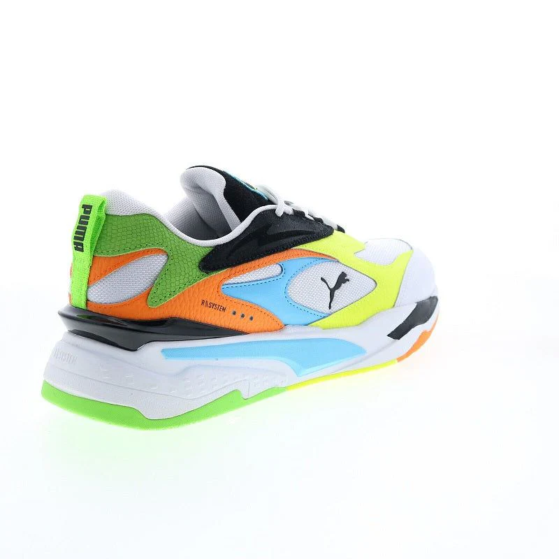 Puma Men's RS Fast Tropics Shoes - White / Black / Blue / Green / Yellow - Image 6