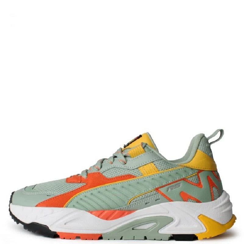Puma Men's RS TRCK Brand Love Shoes - Green Fog / Hot Heat / Yellow Sizzle - Image 4