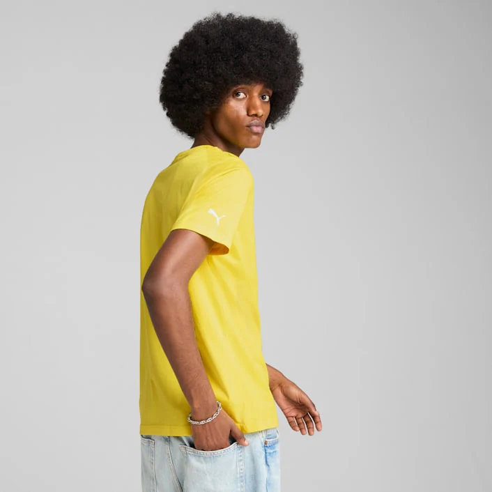 Puma Men's Scuderia Ferrari Race Tonal Big Shield Apparel - Speed Yellow - Image 3