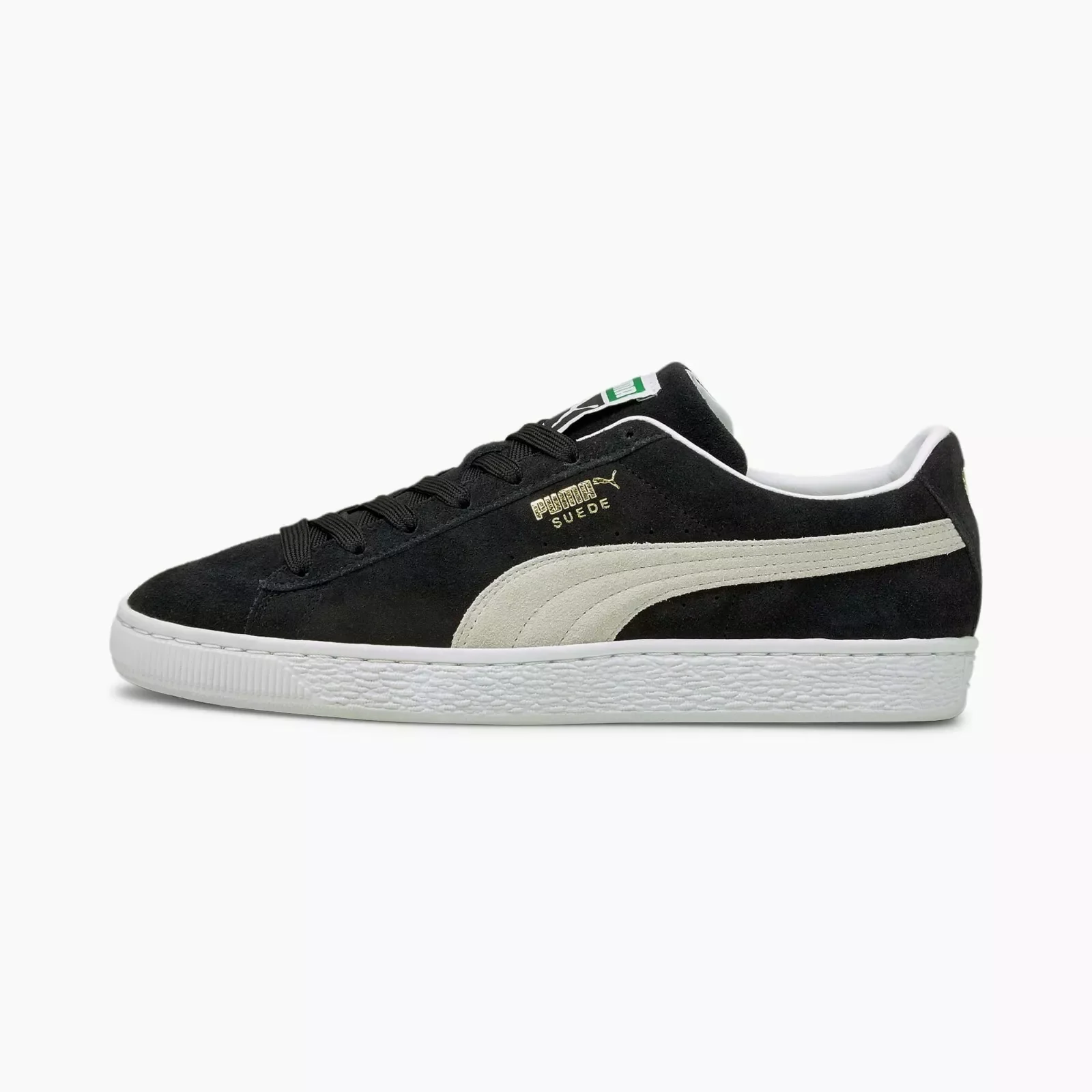 Puma Men's Suede Classic 21 Shoes - Black / White - Image 3