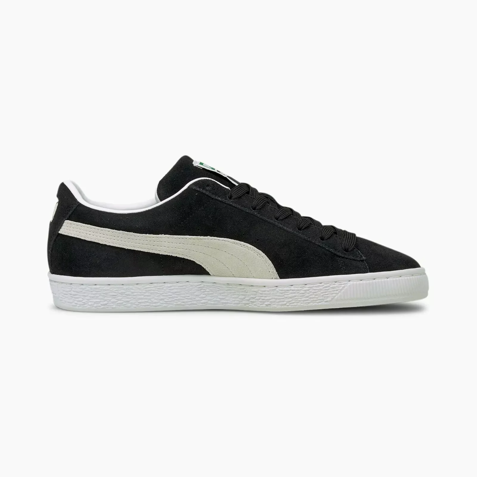 Puma Men's Suede Classic 21 Shoes - Black / White - Image 4