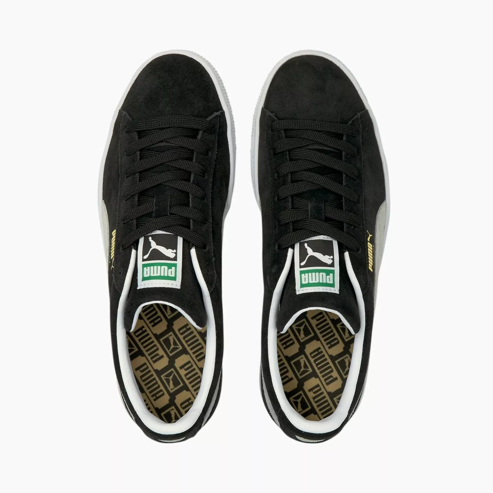 Puma Men's Suede Classic 21 Shoes - Black / White - Image 5