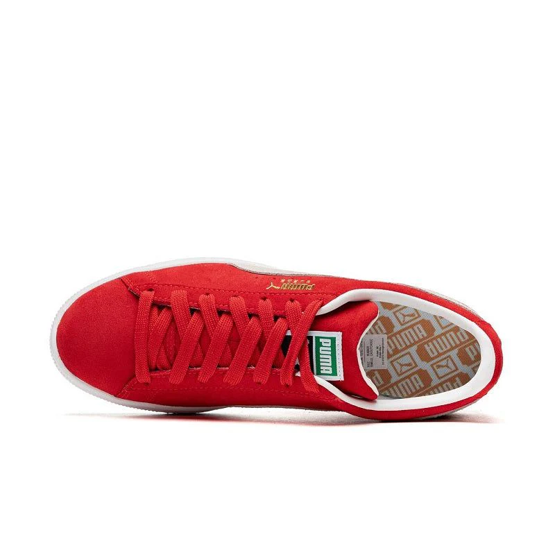 Puma Men's Suede Classic 21 Shoes - High Risk Red / White - Image 5