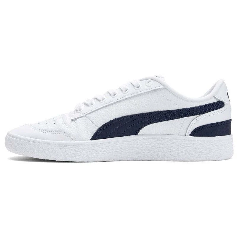 Puma Men's TMC Ralph Sampson Hussle Way Shoes - White / Peacoat - Image 2