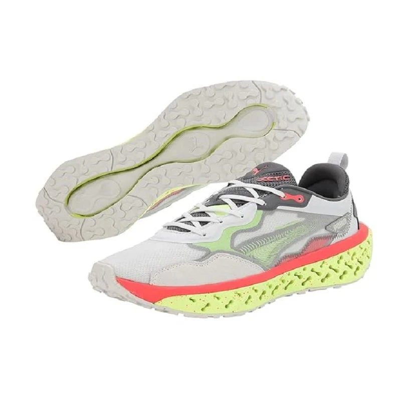Puma Men's Xetic Sculpt Illusion Shoes - Nimbus Cloud / Fizzy Apple - Image 4