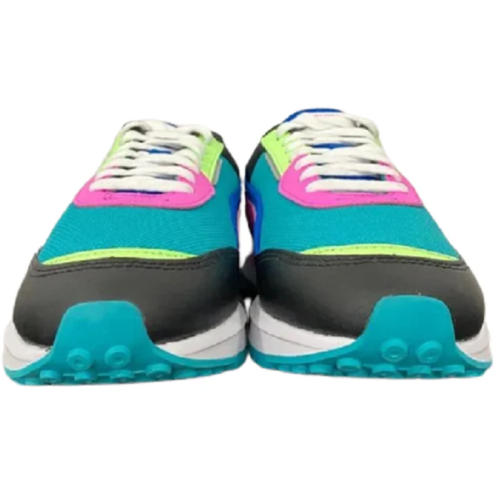 Puma Women's CIty Rider Marble Shoes - Viridian Green / Puma Black / Luminous Pink - Image 10