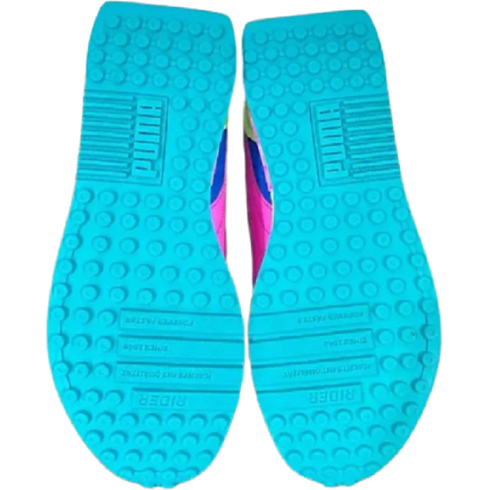 Puma Women's CIty Rider Marble Shoes - Viridian Green / Puma Black / Luminous Pink - Image 11