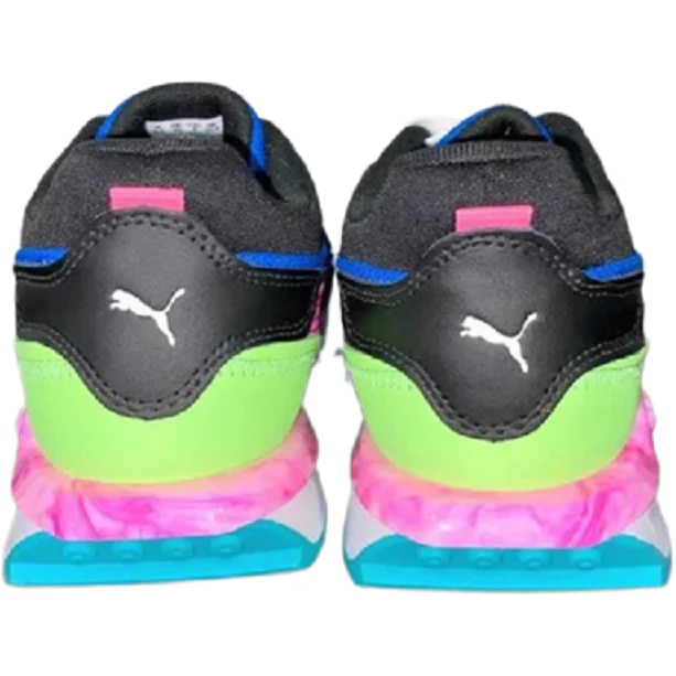 Puma Women's CIty Rider Marble Shoes - Viridian Green / Puma Black / Luminous Pink - Image 5
