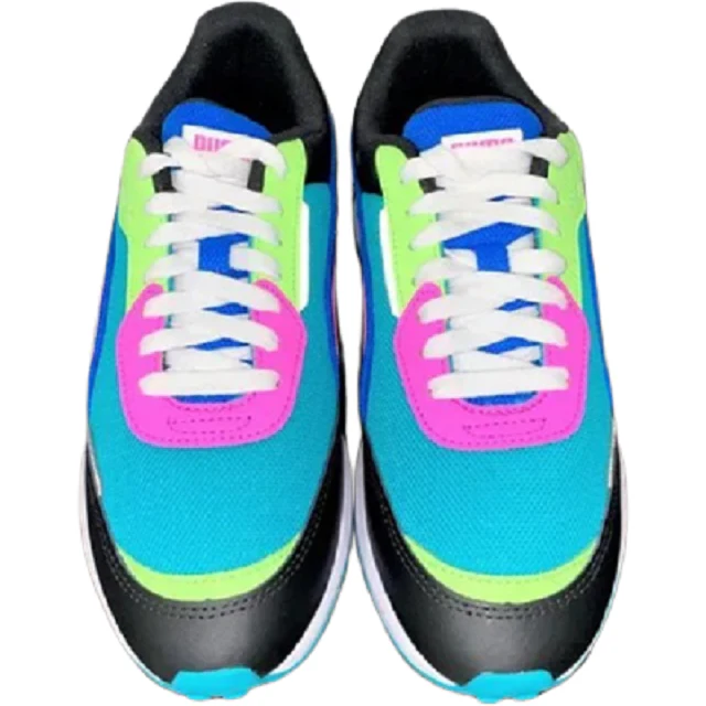 Puma Women's CIty Rider Marble Shoes - Viridian Green / Puma Black / Luminous Pink - Image 6