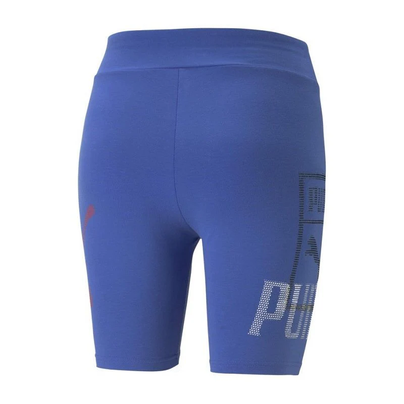 Puma Women's Classic Gen 7 Tights Shorts - Blue - Image 3