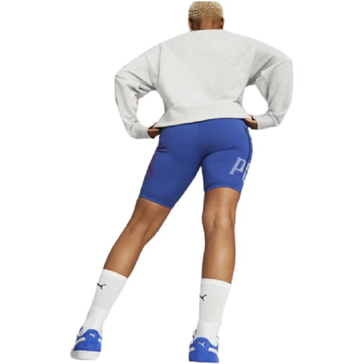 Puma Women's Classic Gen 7 Tights Shorts - Blue - Image 4