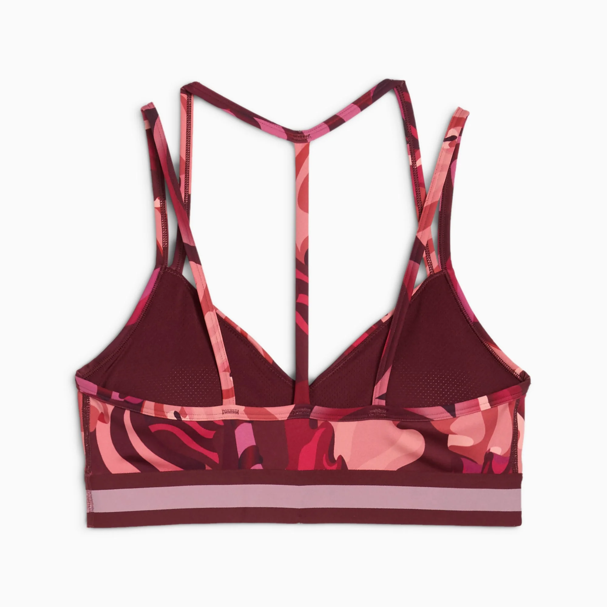 Puma Women's Floral Ribbon Strappy Bra - Ruby - Image 4