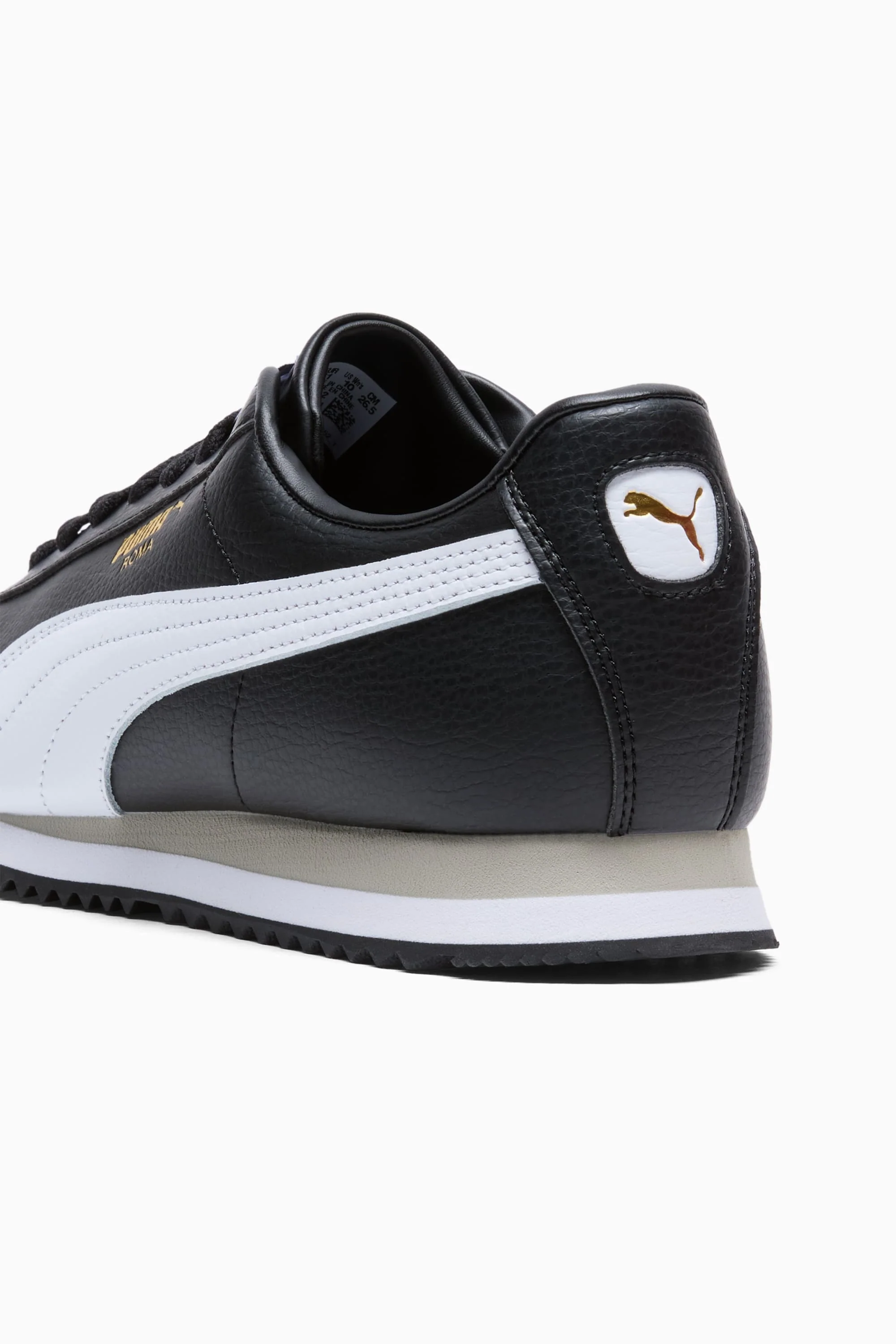 Puma Women's Roma Shoes - Black / White / Smokey Gray - Image 6