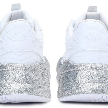 Puma Women's RS X3 Glitz Shoes - White / Silver - Image 6