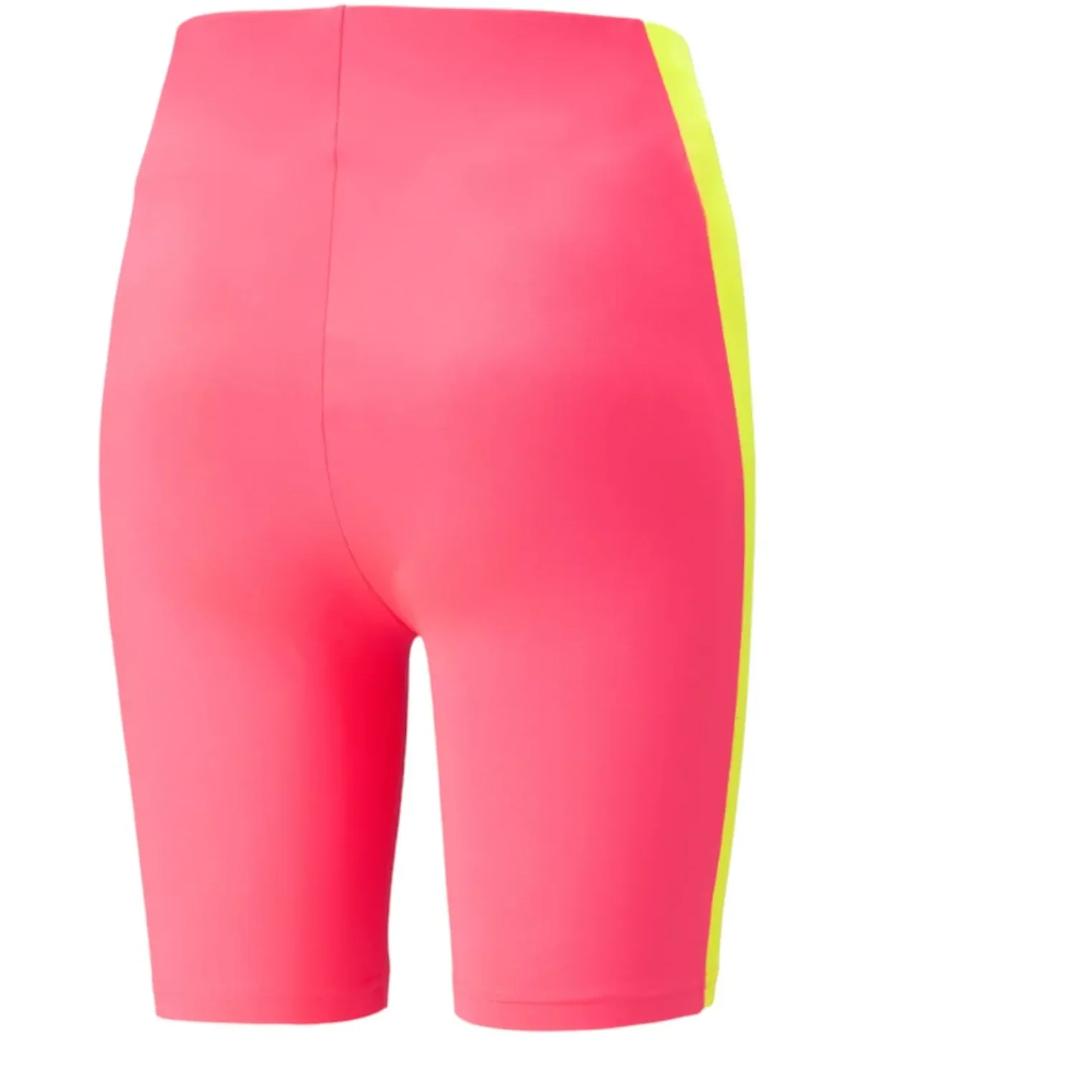 Puma Women's Summer Squeeze 7 Tight Shorts - Pink / Green - Image 3