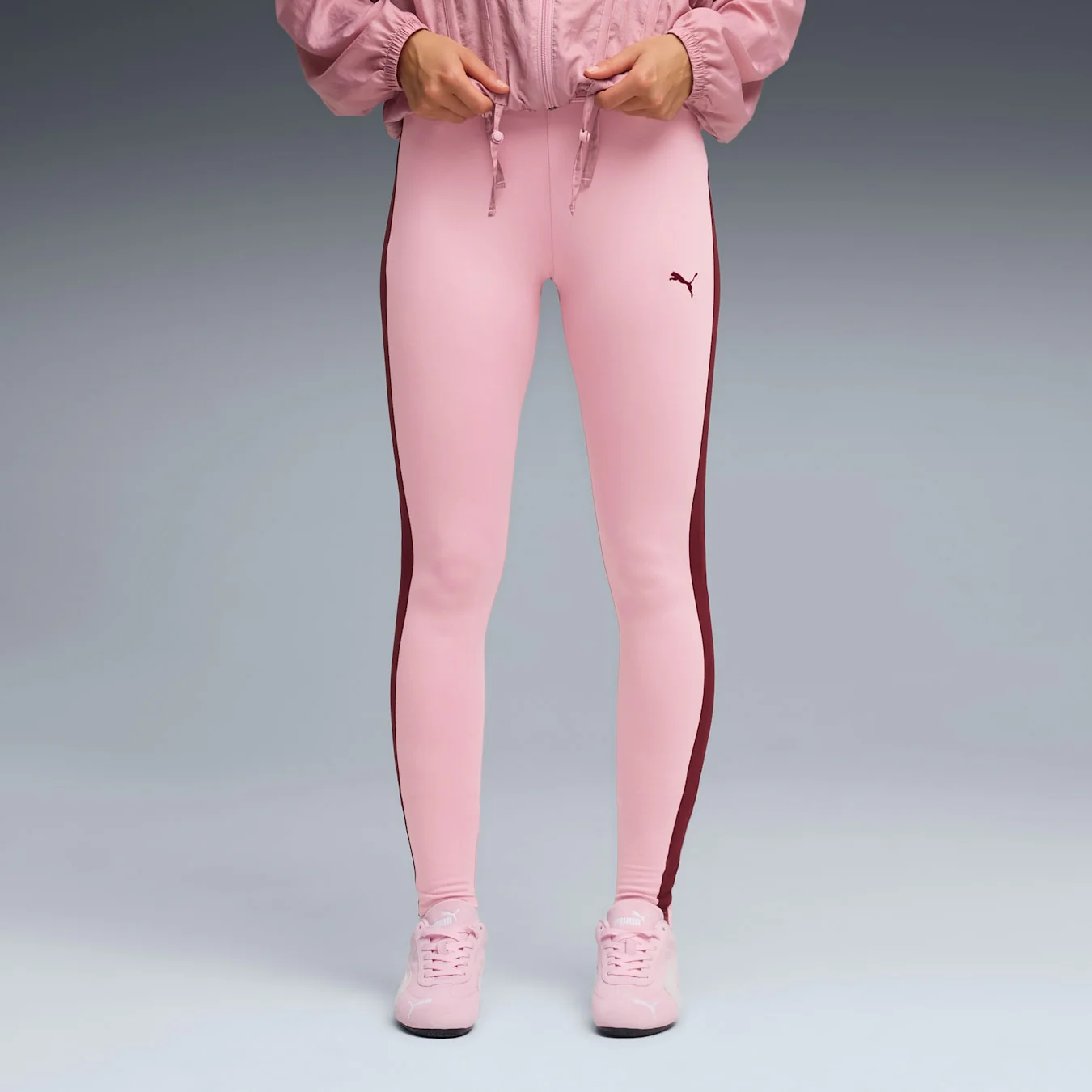 Puma Women's T7 Leggings - Poised Pink / Ruby Shimmer - Image 5