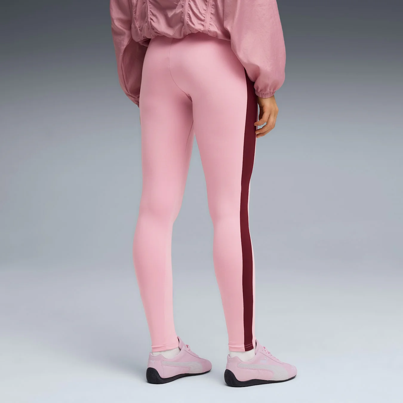 Puma Women's T7 Leggings - Poised Pink / Ruby Shimmer - Image 7