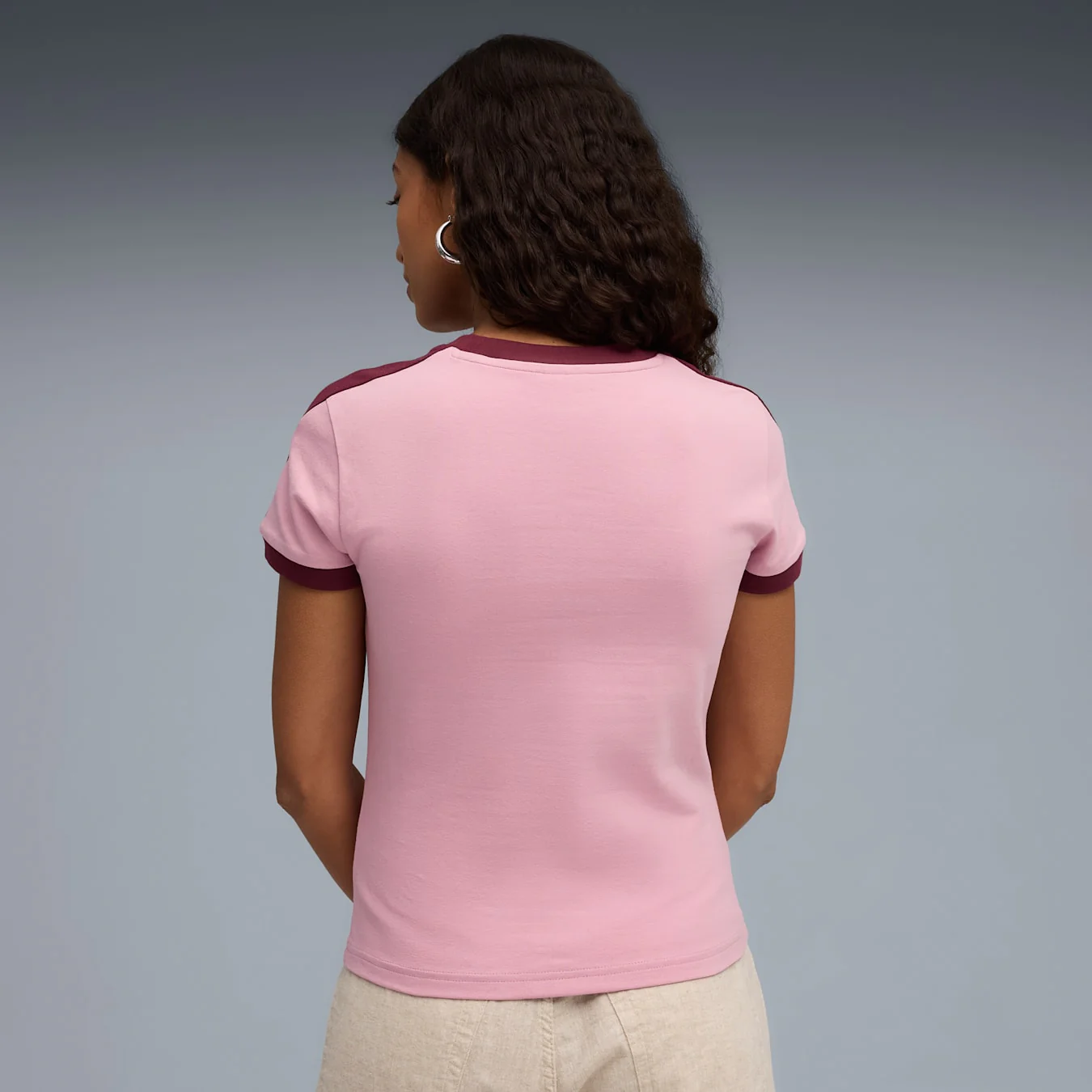Puma Women's T7 Slim Tee - Poised Pink - Image 4