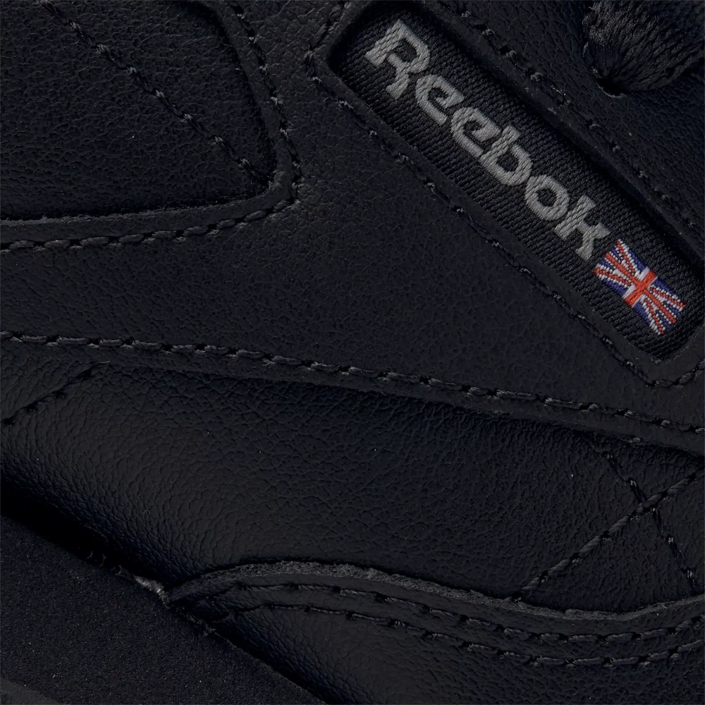 Reebok Kids' Classic Leather PS Shoes - All Black - Image 11