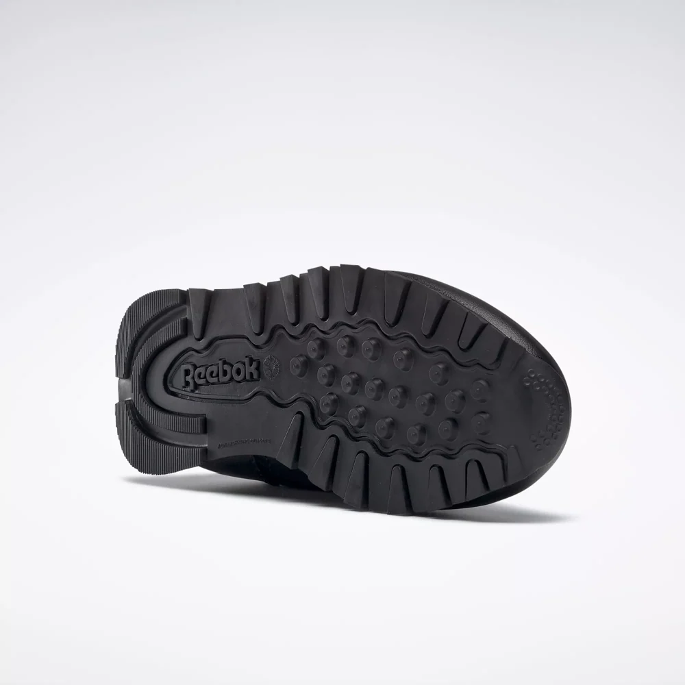 Reebok Kids' Classic Leather PS Shoes - All Black - Image 7