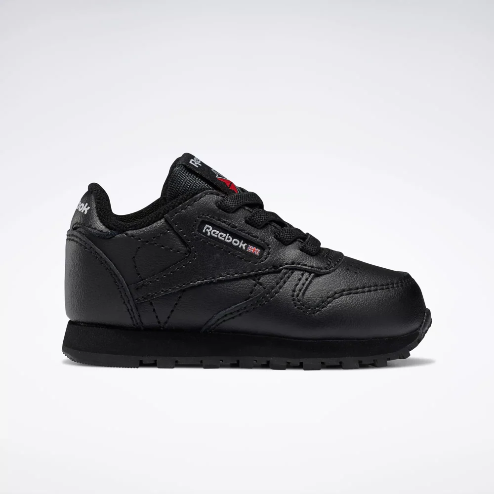 Reebok Kids' Classic Leather Shoes - Core Black - Image 2