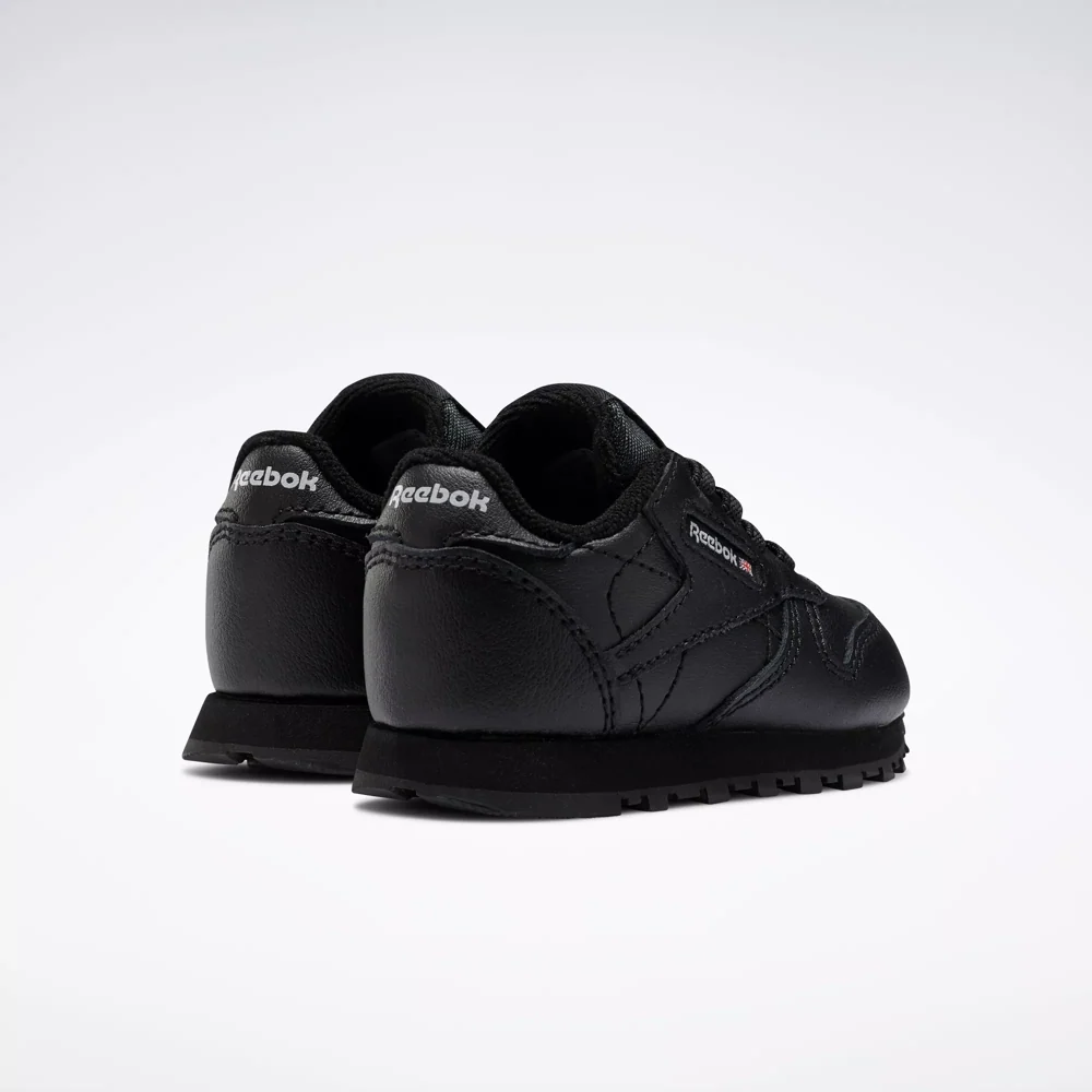 Reebok Kids' Classic Leather Shoes - Core Black - Image 5