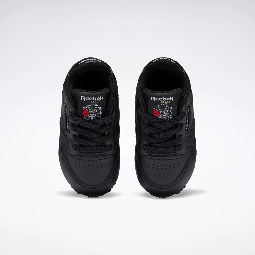 Reebok Kids' Classic Leather Shoes - Core Black - Image 6