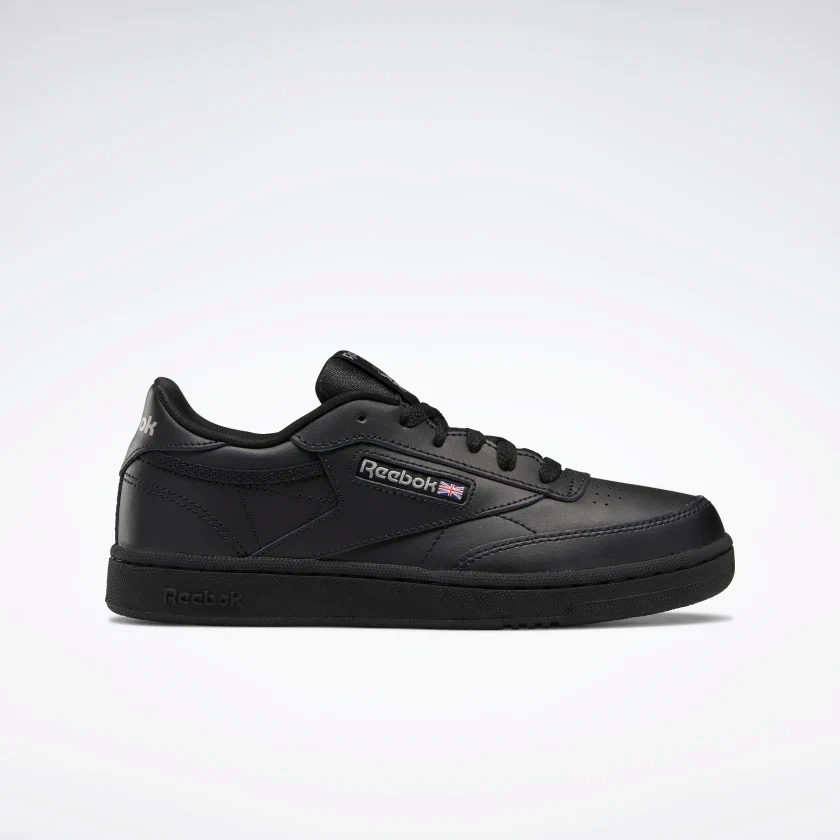 Reebok Kids' Club C GS Shoes - Black / Charcoal - Image 2
