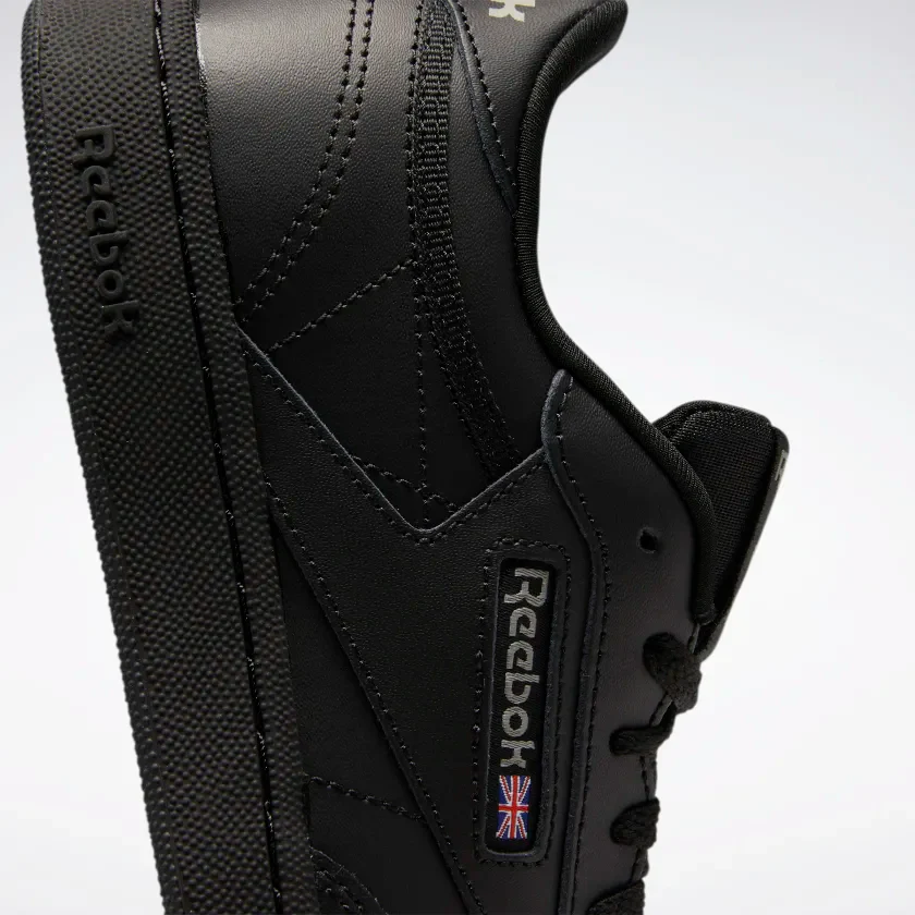 Reebok Kids' Club C GS Shoes - Black / Charcoal - Image 9