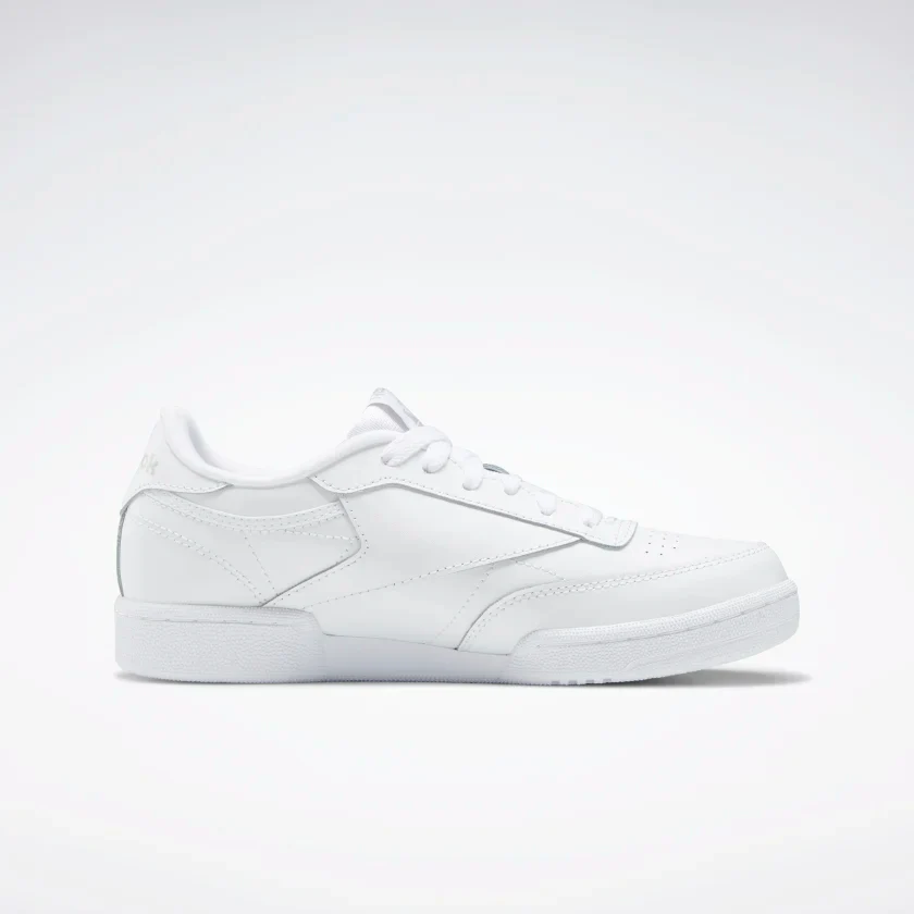 Reebok Kids' Club C Shoes - White / Sheer Grey - Image 3