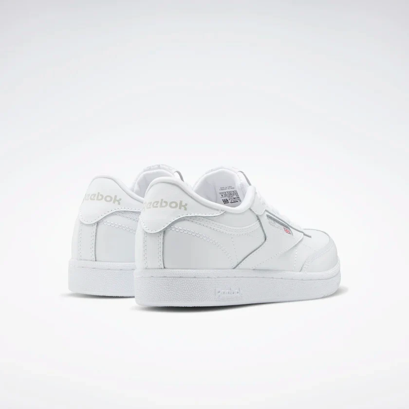 Reebok Kids' Club C Shoes - White / Sheer Grey - Image 5