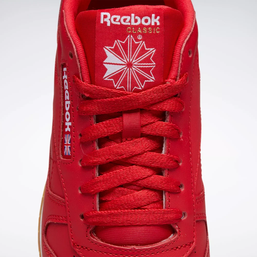 Reebok Men's Classic Leather Shoes - Vector Red / Ftwr White / Rubber Gum - Image 10
