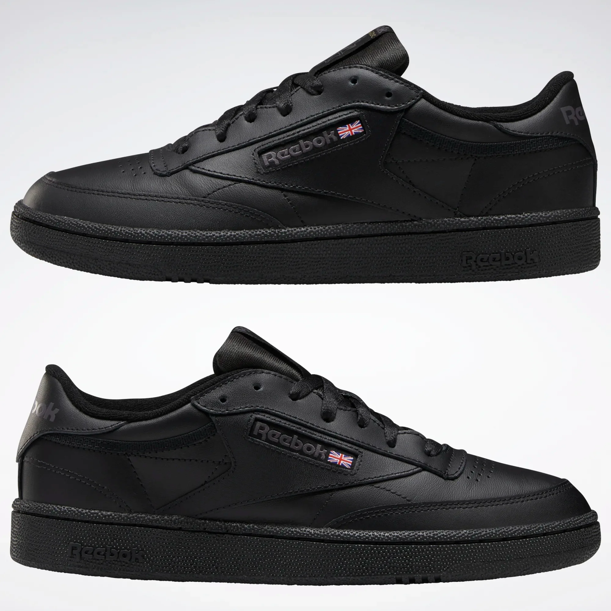 Reebok Men's Club C 85 Shoes - Black / Charcoal - Image 11