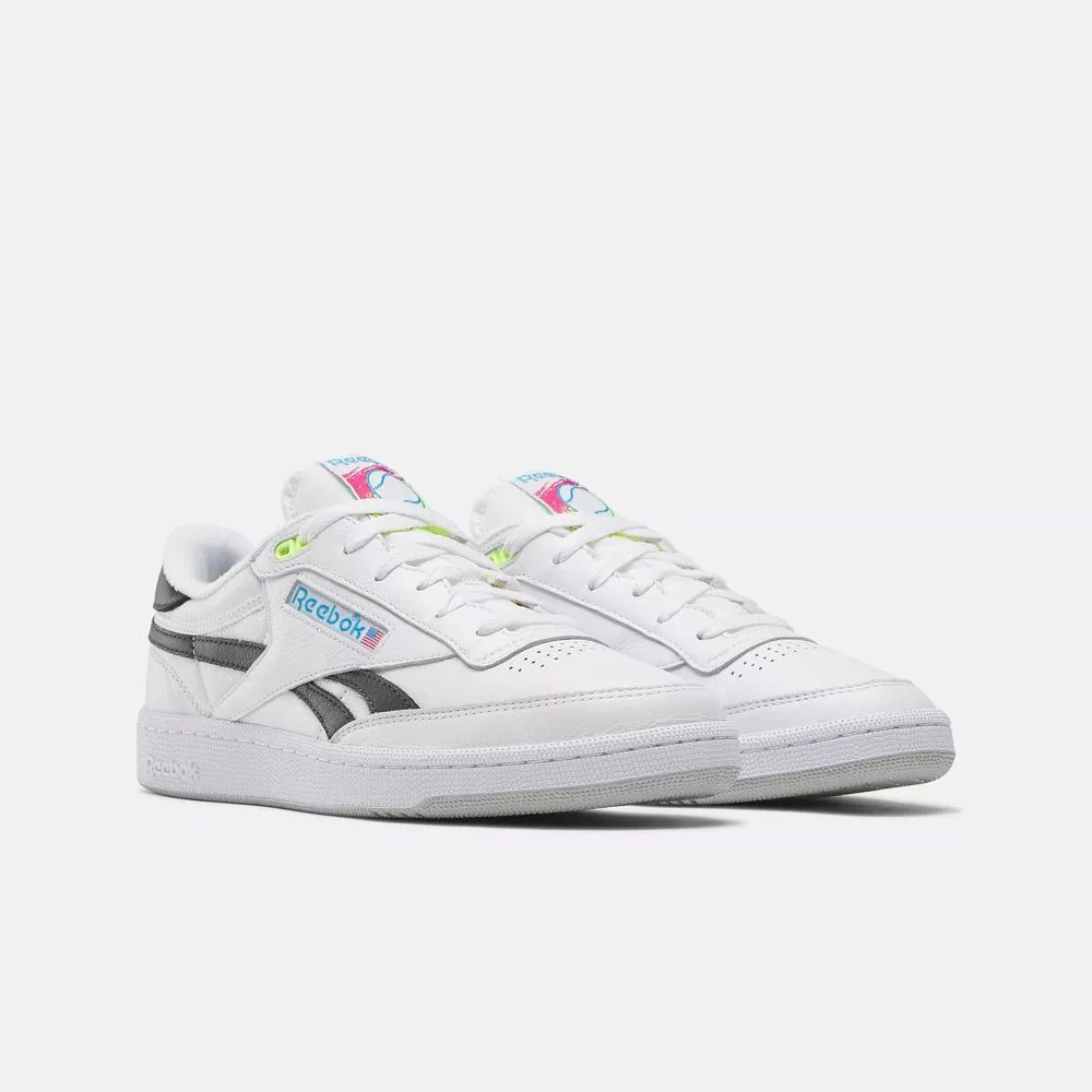 Reebok Men's Club C Revenge Vintage Shoes - White / Black - Image 2