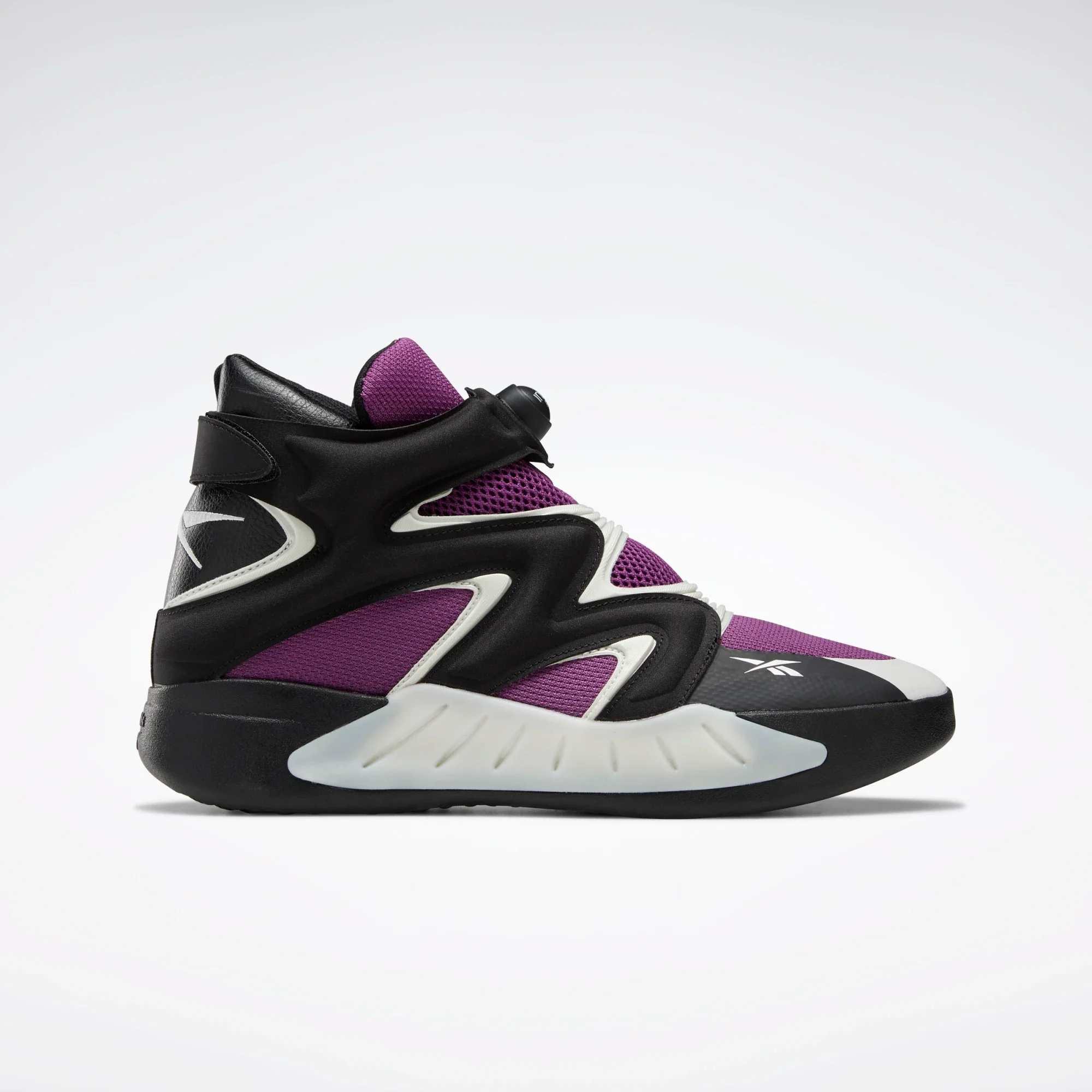 Reebok Men's Instapump Fury Zone Shoes - Aubergine / Pure Grey 1 / Core Black - Image 2